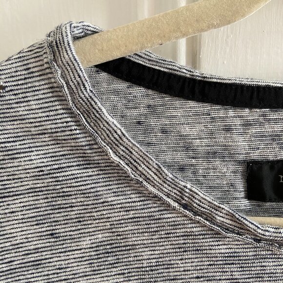 Rag & Bone Long-Sleeve Tee Striped Relaxed Fit - Picture 3 of 7